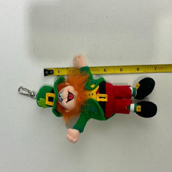 Leprechaun Plush Keychain Green Hat St Patrick’s Day 7” Ireland Toy - Picture 6 of 7